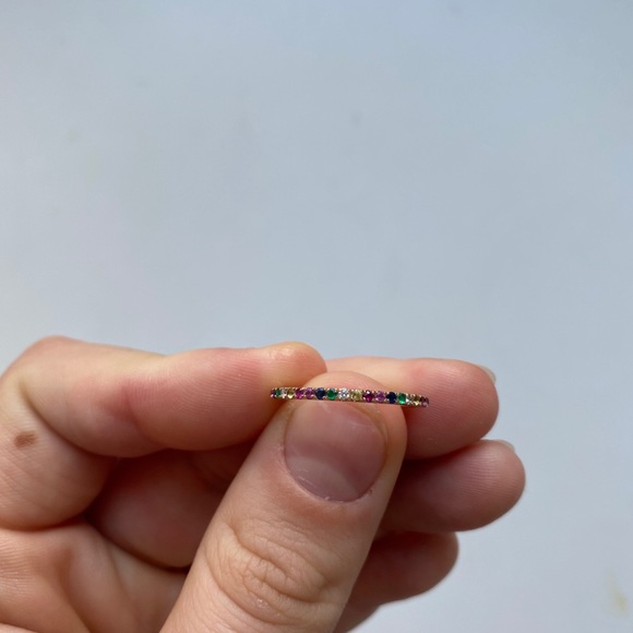 XIV KARATS LTD RAINBOW STACKING RING - Picture 2 of 5